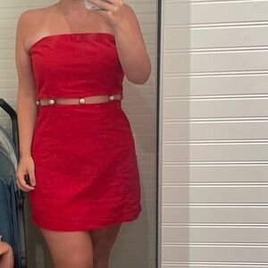 Abercrombie & Fitch Red Mini Dress